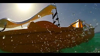 Bulging Bikini Fighting for Its Life While I Get Pounded by the Waves