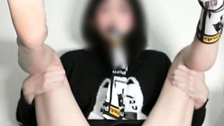 Amateur asian teen licks ass and sucks cock