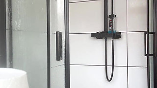 Horny Man Strips and Shaves off Pubic Hair