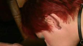 Fiery Passion - She Takes Him Deep, Hands on His Skin. a Collar, Seductive Lips, Intense Devotion