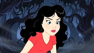 Student Girl Enjoys Sex in an Camp. Cartoon Horror Parody