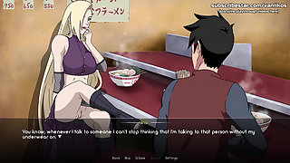 Naruto: Kunoichi Trainer - Slutty Blonde Teen Ino Yamanaka Has Risky Sex in a Restaurant. Her Little Pussy Gets Creampied