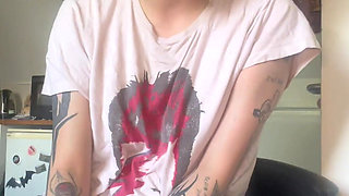 Skinny Goth Huge Belly Rapid Pregnancy at the Doctors Office