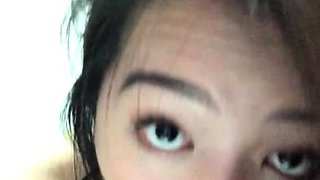 Japanese teen uses toys to pleasure pussy