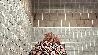 Big Beauty Nurse Vicki Dances and Strips in the Bathroom!