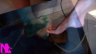 Me Sewing Barefoot on My Sewing Machine