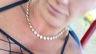 Tits Falling Out in Sand Rail