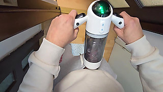 Pucking My Dick Masturbator While Watching in Secret My Stepsister Fingering Her Pussy