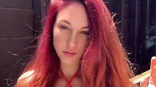 Italian Long Hair Big Boobs Stepmom Artemisia Love Smoking Session Outdoor