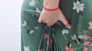 First time young Indian girl live on firlty bathroom