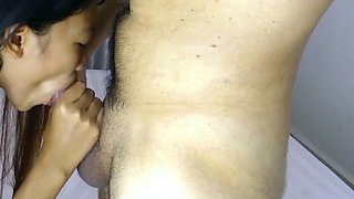 Skinny Thai Teen Big Cock Sucker Gets Fucked Hard by Friz
