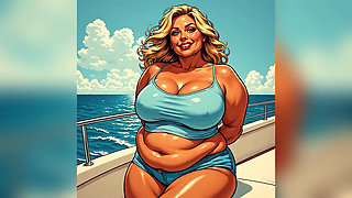 Hot Women Enjoying Yacht Ai Art