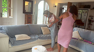 Emma's First Mummification Wrapped in Plastic and Duct Tape and Tickled Mercilessly