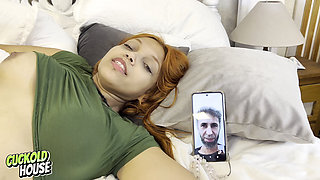 Cuckolded Groom Makes a Video Call to Watch His Bride Having Sex with a Man with a Thick Cock