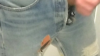 Denim jeans masturbation