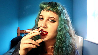 Asmr Whispering Smoking Tease: Stroke for My Tits & Cum When I Extinguish