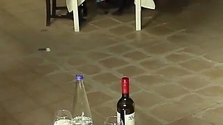 Public Extreme! Hot Licking and Fucking Orgy in a Restaurant