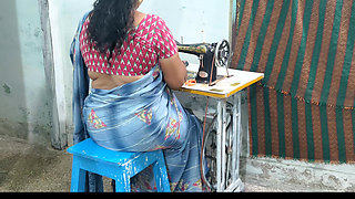 My Mother-in-law, a Tailor, Was Sewing Clothes, so I Had Sex with Her as if to Help Her.