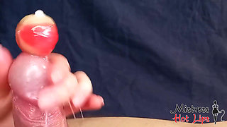 He Came 3 Times with a Lollipop in His Dick