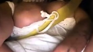 Saraay takes BFs cock in car