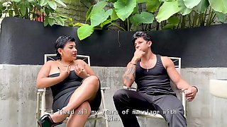 Desperate widow seeks comfort from her boyfriend's best friend so she doesn't lose her house!