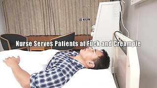 Jun Sakura Nurse Serves Patients at Fuck and Creampie