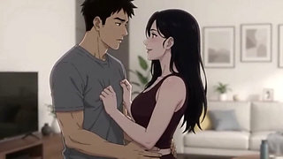 She Caught Me Looking her workout and punish me as blowjob