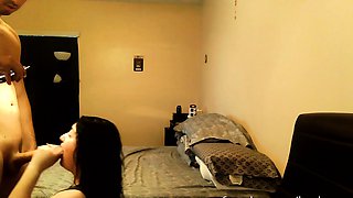 Amateur brunette fucked hardcore