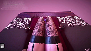 C038 a Man Is Restrained in a Toy and Is Sat on the Face by a Woman's Big Ass