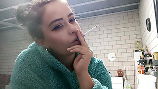 I Smoke in a Plush Hoodie