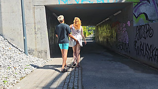 Hard Fucking in Broad Daylight on the Way From the Train Station. Blowjobs, Fucking, Cunnilingus, and More.
