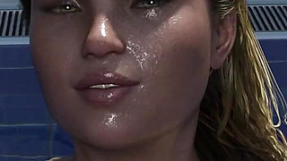 My Dorm 239: Kate's Pool Hugs & Kisses to Lisa's Party