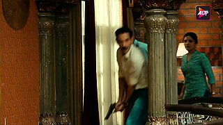 Indian pair celebrating their anniversary inside bedroom