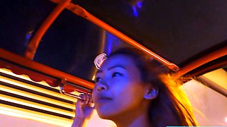Tiny Thai teen picked up and fucked
