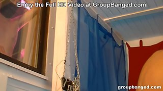 Marina Montana gets her Pierced Pussy Smashed by Strangers at GroupBanged