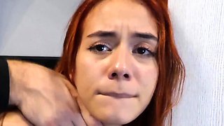 Hot redhead amateur teen girl riding and jerking boyfriend