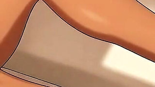 Beauty Anna in Blowjob and Gloryhole Footjob! Anime Hentai