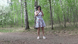 Flashing My Pussy in the Woods