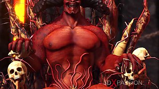 Inferno. hot porno in hell. satan fucks hard a young stunning woman