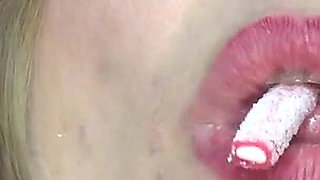 I Swallow Ten Candy Sticks!!