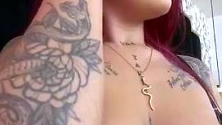 Big boobs milf masturbates with her dildo