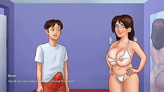 Summertime Saga - Gameplay - Roleplay - Debbie Wears Bikini