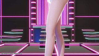 Mmd Hwasa - Na - Akali Sexy Striptease League of Legends Hentai Uncensored 4K 60fps