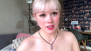 Blonde amateur MILF pov toys fingering shaved cunt