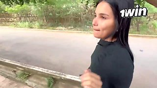 Young Latino Barebacks Big-Butted Chica for Free Lodging
