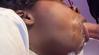 Premium Ebony Throat - Bwc Face Fucking Big Tits Black Babe