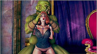 Gangbang with monstrously endowed creatures