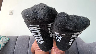 Edge for My Sweaty Gym Socks and Stinky Feet Goddess Alexa Sock Fetish Foot Fetish Foot Domination Femdom POV