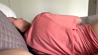 Eva Rabbits And Eva Black - Hot Stepmom Forgot To Put On Panties In Bed