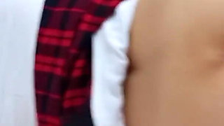Teacher convinces student to fuck and she comes on brakes! Student eats her teacher's semen